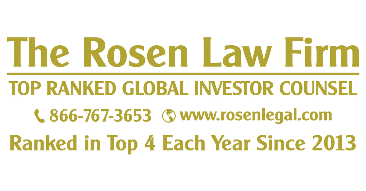 SWK FINAL DEADLINE TODAY ROSEN A LEADING LAW FIRM Encourages