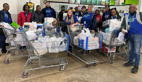 Corvias team members at Wayne State University shop for much-needed household items for veterans. (Photo: Business Wire)