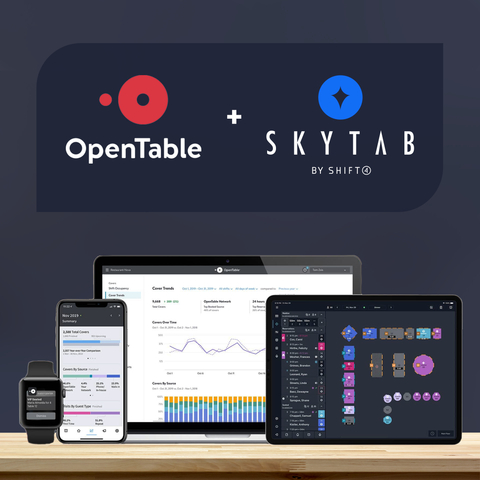 OpenTable + SkyTab (Graphic: Business Wire)