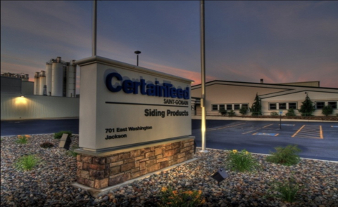 CertainTeed Siding Plant in Jackson, MI (Photo: Business Wire)