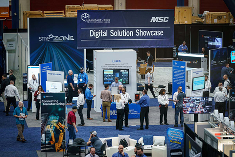 original EASTEC 2023 featured a new Digital Solutions Showcase, presented in partnership with MSC and the Robert E. Morris Company, to expose attendees to the latest technological innovations to improve year-over-year profitability. Intended to help all manufacturers close the digital tech gap and improve the productivity of both their workforce and equipment, the showcase included digital solutions such as predictive milling, in-situ monitoring, artificial intelligence/machine learning, and an all-in-one solution that uses machining dynamics to stabilize and optimize milling performance. (Photo: Business Wire)