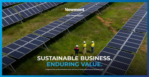 Newmont Corporation's 2022 Climate Report (Graphic: Business Wire)