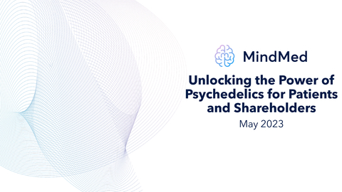 MindMed Releases Investor Presentation Highlighting How the Company is Unlocking the Power of Psychedelics for Patients and Shareholders