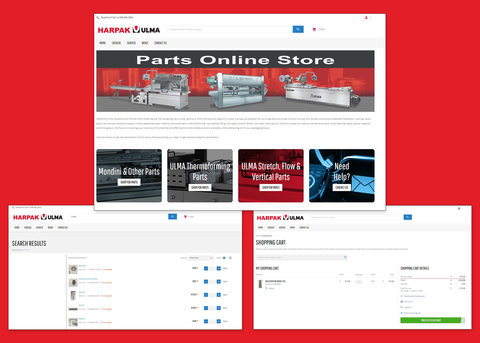Harpak-ULMA’s customer online parts portal offers the easy look and feel of e-commerce enhanced with customer-specific capabilities. (Photo: Business Wire)