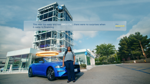 Carvana launches new national ad campaign celebrating real customers' five-star reviews. (Photo: Business Wire)