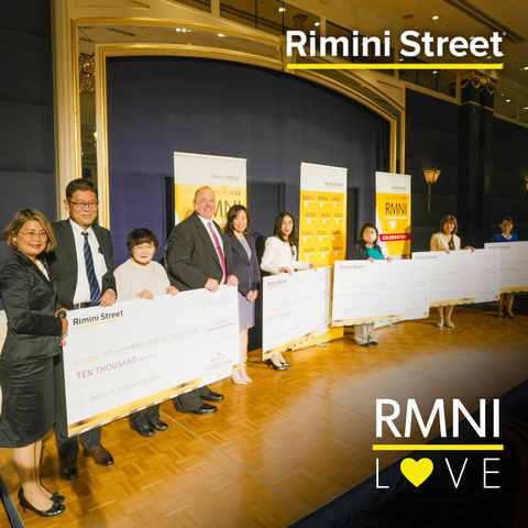 original Rimini Street announces the recipients of its 2023 $50,000 RMNI LOVE™ Grant Program. (Photo: Business Wire)