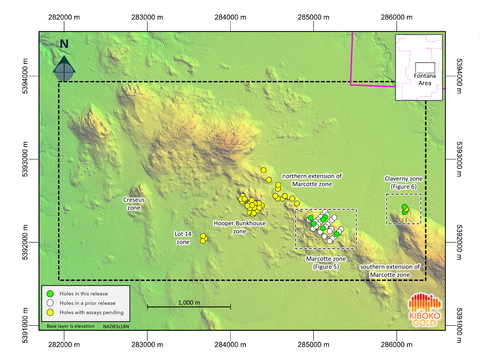 Figure 4: Harricana Gold Project – Fontana Phase 1 exploration program drilling locations (Photo: Business Wire)