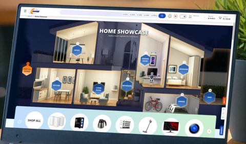 The Home Showcase online shopping feature from Newegg. (credit: Newegg)