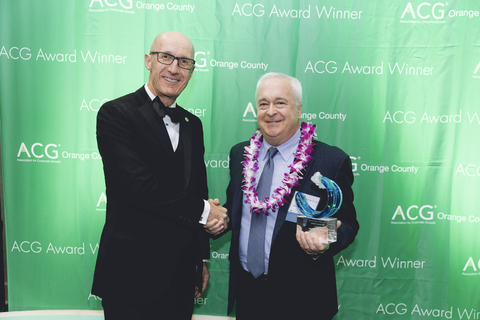 IPSC President and CEO, John Keller, accepting this year's ACG Green Sustainability Waves of Excellence Award on May 18, 2023. (Photo: Business Wire)