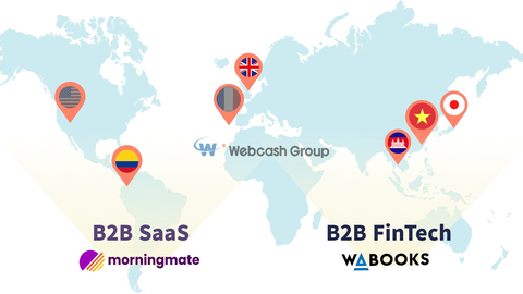 Webcash Group, a B2B Fintech Solution provider, targets global markets with its B2B Fintech SaaS software (Graphic: Webcash Group)