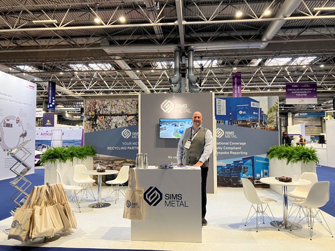 original Peter Lunn in the Sims Metal booth at a recent trade show (Photo: Business Wire)