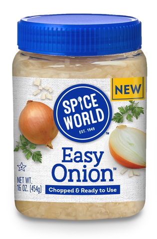 Spice World's new 16-ounce Easy Onion jar contains approximately 4 pre-chopped onions ready to add to summer recipes. Available now at retailers nationwide. (Photo: Business Wire)