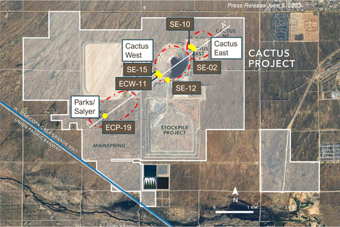 FIGURE 1: Cactus Mine Project Map of Sample Locations (Graphic: Business Wire)