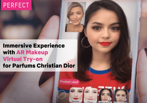 original Perfect Corp. Partners with Parfums Christian Dior to Launch Online Consultation with AR Makeup Virtual Try-On Experience at Viva Technology 2023 (Graphic: Business Wire)