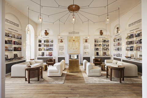 THE ARCHITECTURE & DESIGN LIBRARY AT RH ENGLAND, THE GALLERY AT THE HISTORIC AYNHO PARK (Photo: Business Wire)