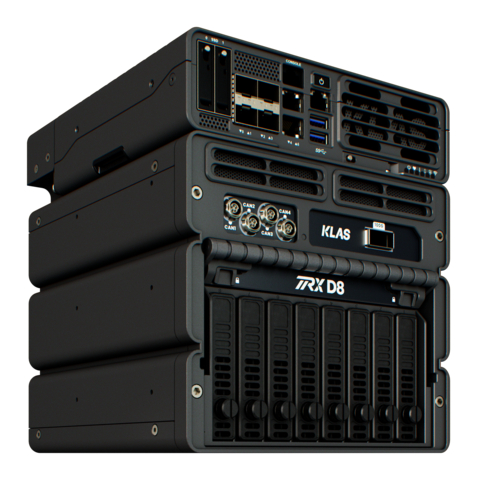 original TRX D8 2.0, from Klas, a flexible logging solution for ADAS/AD development, supporting both PCI-based and network-based logging and built on Intel’s 10th Gen Xeon-D processor. (Photo: Business Wire)