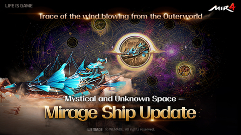 Wemade’s blockbuster MMORPG MIR4 revealed a new area, Mirage Ship, on June 13th (Graphic Wemade)