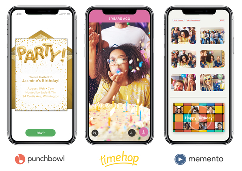 Sincere Corporation (www.sincere.com), the new parent company behind Punchbowl® and Memento®, today announced the acquisition of Timehop®, the iconic brand that lets you relive your best memories every day. (Photo: Business Wire)
