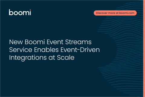 全新Boomi Event Streams支援大規模事件驅動型整合（圖片：美國商業資訊）