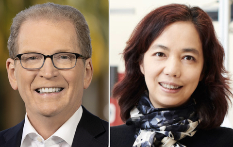 Stanford School of Medicine dean Lloyd Minor, MD, and Stanford HAI co-director and computer science professor Fei-Fei Li, PhD, will co-lead the RAISE-Health (Responsible AI for Safe and Equitable Health) initiative. (Photo: Business Wire)