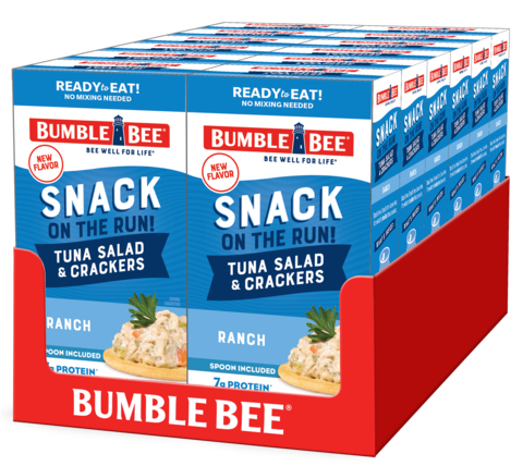 Bumble Bee® Snack on the Run! Tuna Salad & Crackers Kit in Ranch Flavor. (Photo: Business Wire)