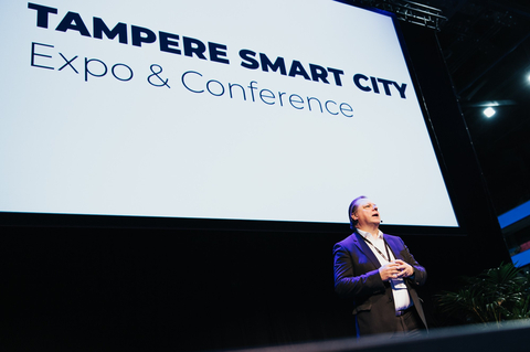 Through intelligent solutions, our goal is to enhance the well-being of citizens, provide a positive urban experience, and create favorable conditions for people's everyday lives, listed Teppo Rantanen, the Executive Director of Growth, Innovation and Competitiveness at the City of Tampere. Photo by Jyri Kivimäki, Tampere Trade Fairs Group