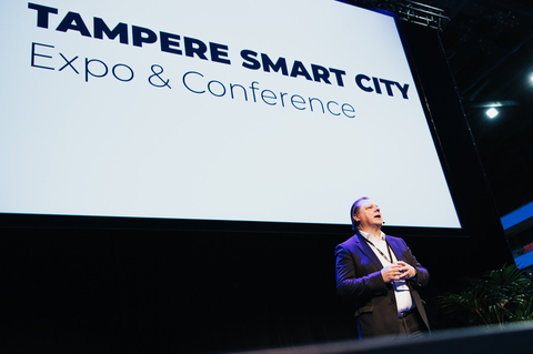thumbnail Through intelligent solutions, our goal is to enhance the well-being of citizens, provide a positive urban experience, and create favorable conditions for people's everyday lives, listed Teppo Rantanen, the Executive Director of Growth, Innovation and Competitiveness at the City of Tampere. Photo by Jyri Kivimäki, Tampere Trade Fairs Group