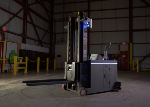 original OTTO Lifter, the smartest autonomous forklift. (Photo: Business Wire)