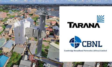 CBNLA and Tarana announced today their partnership to serve network operators throughout Africa with Gigabit 1 (G1), Tarana’s groundbreaking wireless broadband platform. (Graphic: Business Wire)