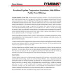 Pembina Pipeline Corporation Announces 0 Million Public Note Offering