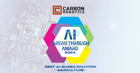 Carbon Robotics’ LaserWeeder™ Selected as “Best AI-based Solution for Agriculture” In 2023 AI Breakthrough Awards. (Graphic: Business Wire)