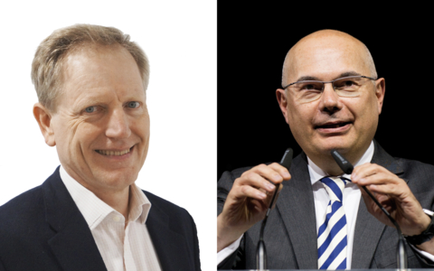 Dr David Jayne (left) and Dr Josep Tabernero (right) (Photo: Business Wire)