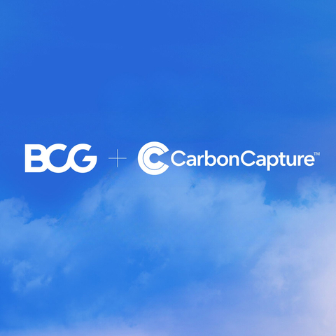 BCG and CarbonCapture Inc. announce 5-year purchase agreement for 40,000 tons of DAC carbon removal credits. (Graphic: Business Wire)