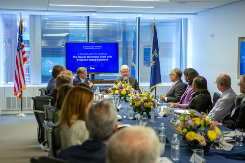 Overdose and Addiction Crisis Roundtable Hosted by Masimo and Clinton Foundation (Photo: Business Wire)
