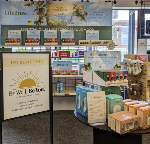 The Be Well. Be You. by Barnes & Noble College health and wellness collection in the Boston University Bookstore in Boston, Massachusetts. (Photo: Business Wire)