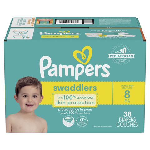 Pampers Announces Swaddlers Diapers Now Available in Size 8 (Photo: Business Wire)