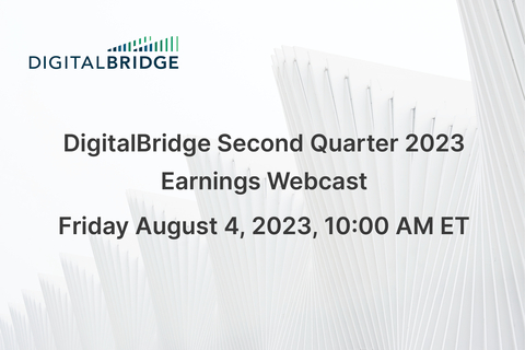 DigitalBridge Second Quarter 2023 Earnings Webcast (Graphic: Business Wire)