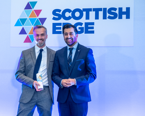 Infix CEO and founder Dr Matthew Freer with Scotland's First Minister Humza Yousaf (Photo: Business Wire)