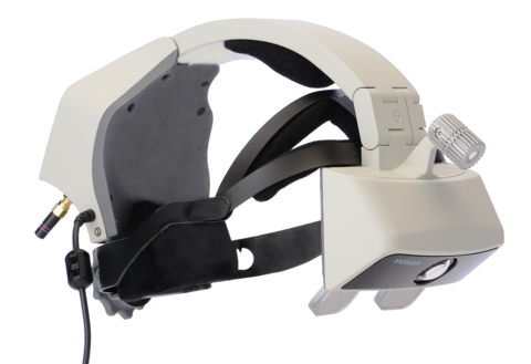 The xvision headset is purpose-built for surgeons, with the goal of allowing them to perform surgery exactly as they would naturally. The proprietary medical device integrates navigation capability to optimize surgical accuracy. Photo: Augmedics