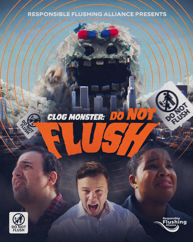 The Responsible Flushing Alliance (RFA) is unleashing the Clog Monster on screens this July. Reminding everyone to look for the "Do Not Flush" symbol on non-flushable wipes to keep the Clog Monster from causing havoc in our homes and in our sewers. Be sure to follow RFA @flushsmart on Twitter, Facebook, Instagram, and TikTok this #FlushSmartDay to see what is in store. (Photo: Business Wire)