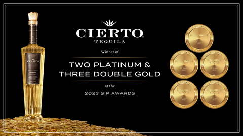 Cierto Tequila Wins Best of Class and Multiple Platinum and Double Gold Honors at the 2023 SIP Awards (Photo: Business Wire)