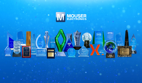 Mouser has received more than 30 top business awards from its manufacturer partners for exemplary performance during 2022. (Photo: Business Wire)
