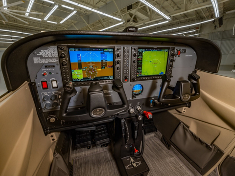 The Cessna Skyhawk includes the Garmin G1000 NXi avionics with wireless connectivity, a standard angle-of-attack display system and proven dependability. (Photo: Business Wire)