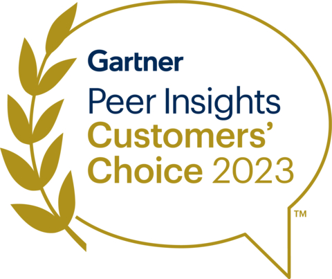Gartner Peer Insights Customers' Choice 2023 (Graphic: Business Wire)