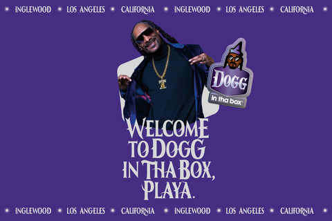 Dogg in tha Box is the mash up fans never knew they needed but will never forget, transporting them to what Jack in the Box would look like in the Snoopiverse. (Graphic: Business Wire)