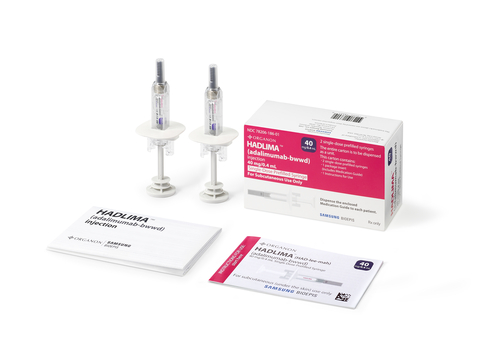 HADLIMA (adalimumab-bwwd) Prefilled Syringe (Photo: Business Wire)