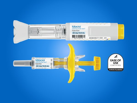 IDACIO (adalimumab-aacf) from Fresenius Kabi is the company's first immunology biosimilar in the U.S. and is available in a self-administered prefilled syringe and a self-administered pre-filled pen (auto injector). IDACIO is a biosimilar to the reference product Humira. (Photo: Business Wire)