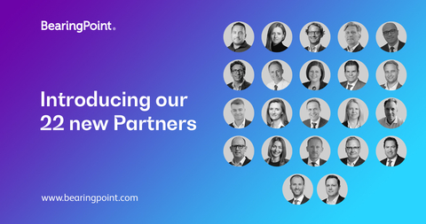 Management and technology consultancy BearingPoint has appointed 22 new Partners, reflecting record-breaking revenue and growth ambitions. (Graphic: Business Wire)