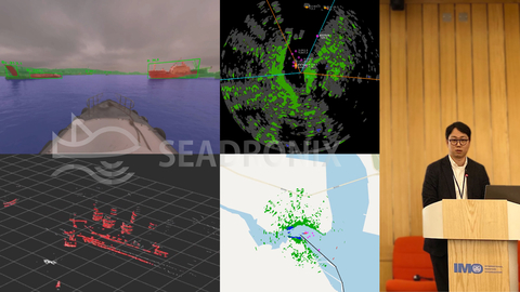 Demonstration of sensor fusion technology presented by Seadronix's CTO Hankeun Kim during his presentation. (Source: Seadronix)