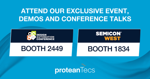 original proteanTecs to showcase the future of health and performance monitoring at DAC and SEMICON West 2023. (Graphic: Business Wire)